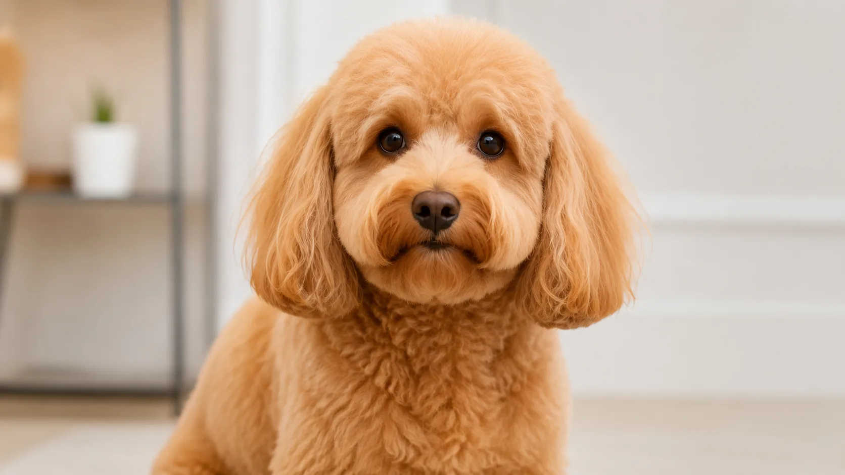 Goldendoodle after professional grooming at Ivy Pets in Brooklyn