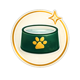 Daily meals and fresh water icon